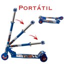 Ver imagem 4 de Patinete Azul Menino Crianças 5 6 7 8 9 Anos Dobrável Ajuste