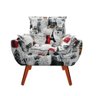 Poltrona Opala Decorativa Estampa Paris - 1
