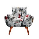 Ver imagem 1 de Poltrona Opala Decorativa Estampa Paris