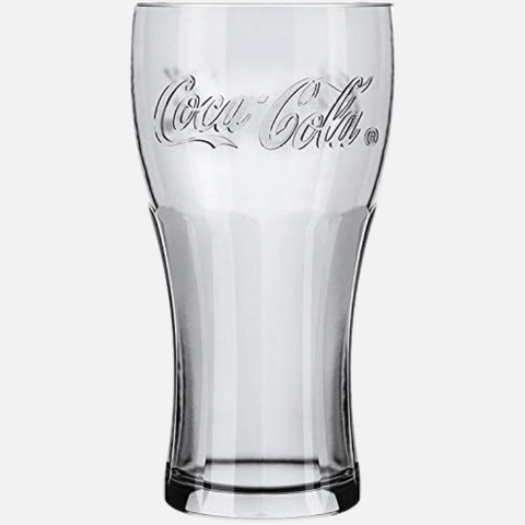 Copo Coca-Cola Contour 470 ml Transparente - Kit com 12 Unidades