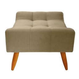 Puff Decorativo Cancun Suede Bege Trazendo Conforto Ao Seu Pet - 3