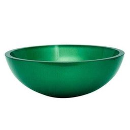 Cuba de Vidro para Banheiros e Lavabos 35 Cm - Verde - 1