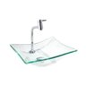 Cuba de Vidro para Banheiros e Lavabos - Retangular Incolor - 2