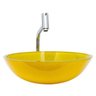 Cuba de Vidro para Banheiros e Lavabos 42 Cm - Amarela - 2