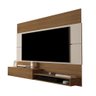 Painel Para TV de até 60 Pol. com Nicho e Prateleira – Dubai - Freijó/Off White - 4