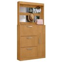 Ver imagem 3 de Sapateira e Modulo de Espelho Livia 4 Portas 100cm MDP Naturalle Framar