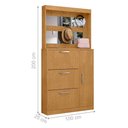Ver imagem 2 de Sapateira e Modulo de Espelho Livia 4 Portas 100cm MDP Naturalle Framar