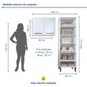 Ver imagem 3 de Lavanderia Modulada 1 Armário Multiuso e Armário Aéreo Belém