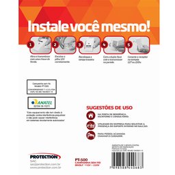 Campainha sem Fio Pt-500 Facil Instalação Homologada Pela Anatel - 7