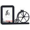 Porta-retrato Quadro Para Presentear Ciclista Bicicleta Bike Retrô Preto - 1