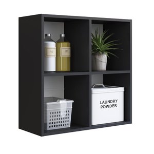 Nicho Organizador Multifuncional Colméia 63x63cm Funcionale Ae070 Art In Móveis - Preto