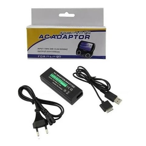 Fonte Carregador Psp Go N1000 Bivolt com Cabo Usb