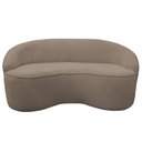 Ver imagem 6 de Sofá Curvo Montserrat 150cm 02 Lugares Bouclé Marrom - Nexta Casa