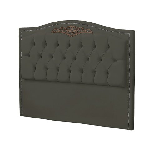Cabeceira King Size Estofada para Cama Box Maitê Veludo Ateliê do Conforto Cabeceira King Estofada C