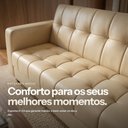 Ver imagem 3 de Sofá 3 Lugares Pés em Madeira Arezzo Sintetico PU D03 - D'Rossi