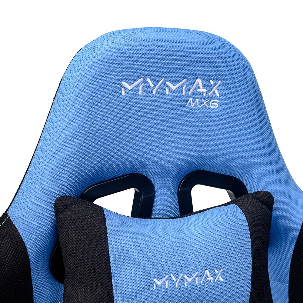Cadeira Gamer Mx6 Giratória Azul e Preto Mymax - 5