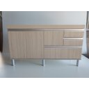 Ver imagem 5 de - Gabinete para Pia de Cozinha 2m Michelangelo Cípres Fosco 100% Mdf 15mm Rino Móveis