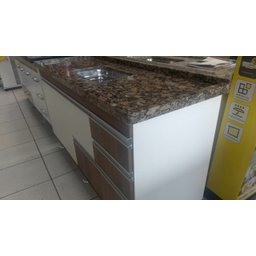 - Gabinete para Pia de Cozinha 2m Michelangelo Cípres Fosco 100% Mdf 15mm Rino Móveis - 7