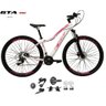 Bicicleta Aro 29 Ksw Mwza Feminina Kit 2x9 Gta Sunrun Disco K7 11/36 Pedivela 24/38d com Trava - - 1
