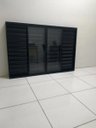 Ver imagem 2 de Janela Veneziana de Alumínio Preto S/grade 100x100 6 Folhas