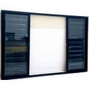 Ver imagem 1 de Janela Veneziana de Alumínio Preto S/grade 100x100 6 Folhas