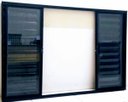 Ver imagem 1 de Janela Veneziana de Alumínio Preto S/grade 100x100 6 Folhas