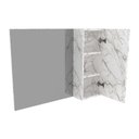 Ver imagem 4 de Espelheira para Banheiro 1 Porta 80cm Multimóveis CR10082 Mármore Branco