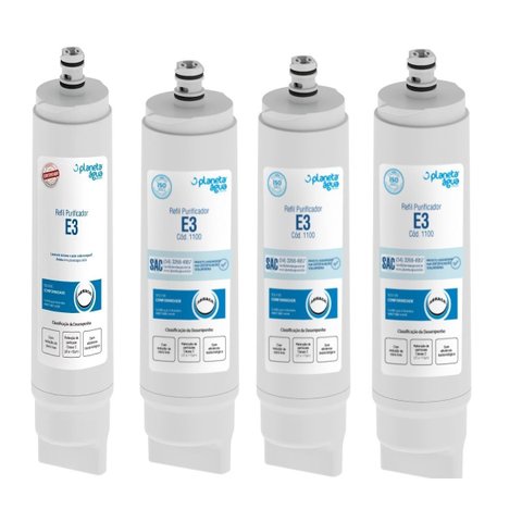 Kit 4 Un Refil Filtro E3 - Ibbl Immaginare, Evolux, Fr600 Speciale, Fr600 Expert, Frq600 Expert, Fr6