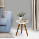 Ver imagem 4 de Mesa Lateral Sala Pé Palito Decorativa Tampo Orgânico para Interiores
