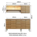 Ver imagem 4 de Armário de Cozinha Completa 169cm Rustic Emilly Dance Madesa 07