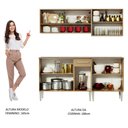 Ver imagem 6 de Armário de Cozinha Completa 169cm Rustic Emilly Dance Madesa 07