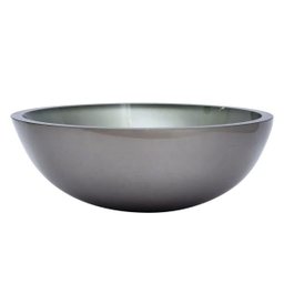 Kit: Cuba Redonda 30 Cm Bege + Torneira Link + Válvula + Sifão - 4