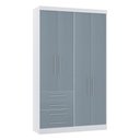 Ver imagem 1 de Guarda Roupa Modulado 134,50cm 4 Portas e 4 Gavetas Alpes Luciane Móveis