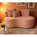 Ver imagem 2 de Namoradeira Yara 120cm em Bouclé com 2 Almofadas ? Conforto, Estilo e Elegância para Decorar Seu Amb