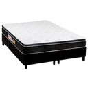 Ver imagem 1 de Cama Box Queen: Colchão Espuma D45 Castor Black e White Air + Base CRC Courano Black(158x198)
