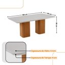 Ver imagem 4 de Mesa de Jantar Eloise 180cm Tampo Mdf 6 Cadeiras Moderna Tork /nat/off/serig. Off