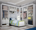 Ver imagem 3 de Modulado Solteiro Orion 100%MDF Branco - Leifer Móveis