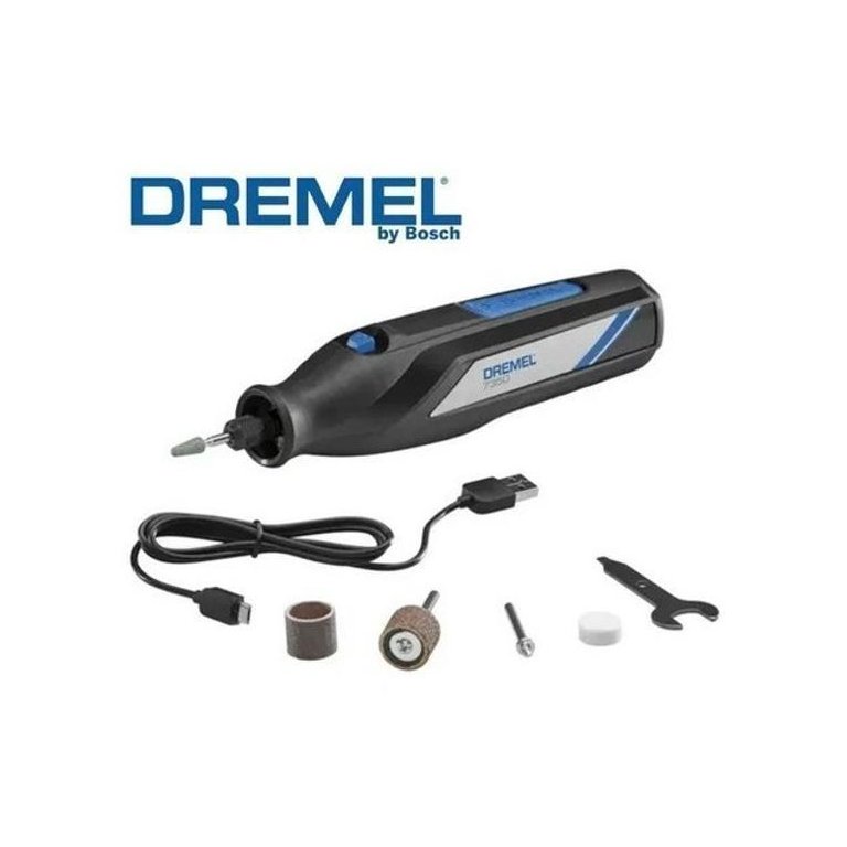 Micro Retífica sem Fio Dremel Profissional com 6 Acessórios