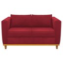 Ver imagem 5 de Kit Sofá 2 Lugares e Poltrona Europa Suede Vermelho - Am Decor