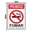 Ver imagem 2 de Combo 10 Placas de Sinalização Proibido Fumar 20x30 Acesso - P-5 F9e