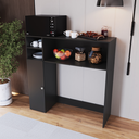 Ver imagem 5 de Armário Multiuso Lateral Berlim 1 Porta 3 Nichos B52 Emovell:preto
