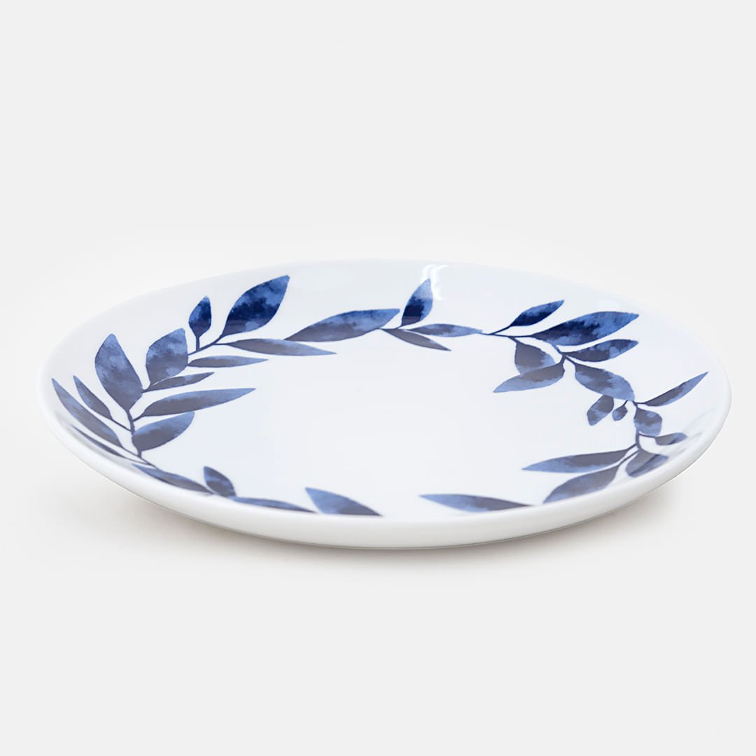 Prato Raso Blue Pottery Blue Gardenia