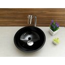 Ver imagem 3 de Kit: Cuba Redonda 35 Cm Preta + Torneira Link Alta + Válvula Click