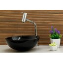 Ver imagem 2 de Kit: Cuba Redonda 35 Cm Preta + Torneira Link Alta + Válvula Click