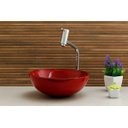 Ver imagem 3 de Kit: Cuba Redonda 35 Cm Vermelha + Torneira Link Alta + Válvula Click