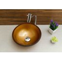 Ver imagem 4 de Kit: Cuba Redonda 35 Cm Bronze + Torneira Link + Válvula + Sifão