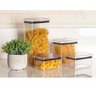 Kit 3 Potes Herméticos Quadrados 480/1000/2200ml Paramount - 3