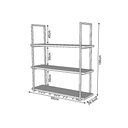 Ver imagem 3 de Nicho de Teto Indústrial Denver 95cm Preto e Freijó