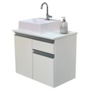 Ver imagem 1 de Balcão Gabinete Banheiro Parma com Cuba 100% Mdf - 60cm