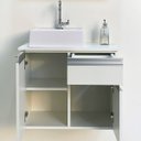 Ver imagem 4 de Balcão Gabinete Banheiro Parma com Cuba 100% Mdf - 60cm